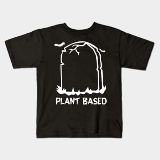 Plant Based Vegan Halloween Kids T-Shirt